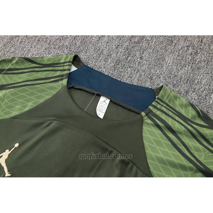 Chandal del Paris Saint-Germain Jordan Manga Corta 2024-2025 Verde - Pantalon Corto